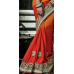 Captivating Orange Colored Embroidered Faux Georgette Saree Captivating Orange Colored Embroidered Faux Georgette Saree